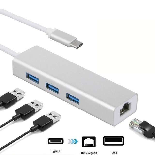 Cabo Adaptador Conversor Tipo C Rede Ethernet Rj 45 Usb 3.1 - Foto 5