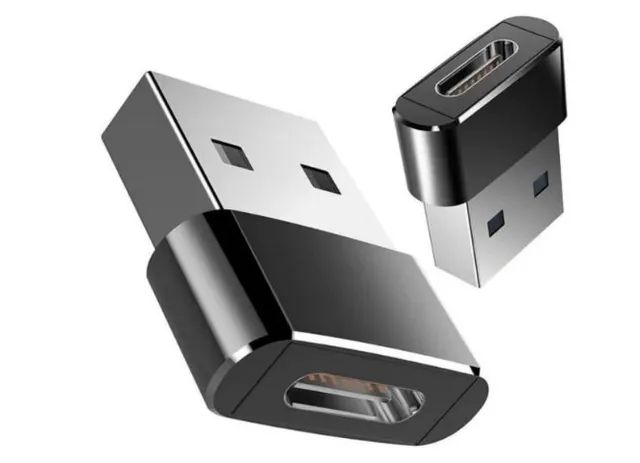 Adaptador Otg Usb Tipo C para Usb Macho iPhone Carregador e Dados 
