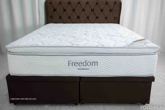 Colchão Casal Freedom Molas Ensacadas e Pillow Top Espuma D33 rf7 - Foto 2