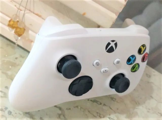 xbox one controle Series Branco em doze vezes no cartão, como novo