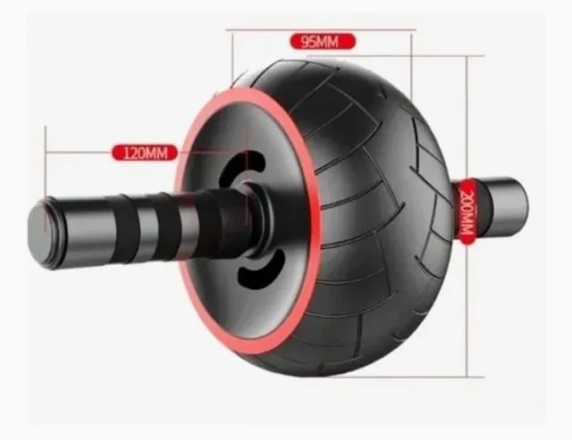 Roda para Treinos Abdominal Robusta + Tapete Para Joelhos - Foto 5