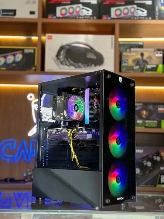 PC Gamer Novo Ryzen 5 5500 + Rx 580 8gb + 16Gb ram 1 ano de garantia - Foto 2