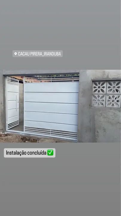 Portão galvanizado com instalação 64842053124609121