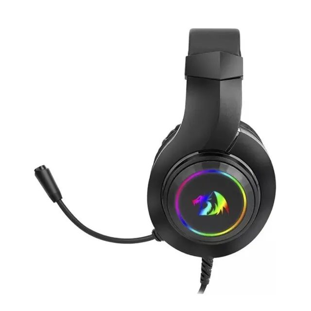 Headset Gamer Redragon Hylas Black Led RGB P2 C/ Adaptador P3 - WZetta - Foto 5