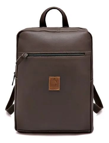 Mochila em couro 100% legítimo - super resistente, ideal para notebook até 15,6