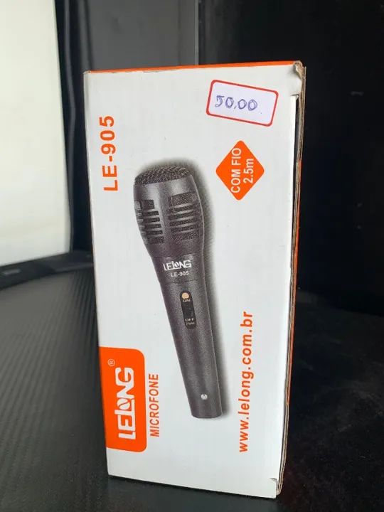 Microfone Lelong com Fio 2.5mm - Qualidade de Som Incrível - Foto 2