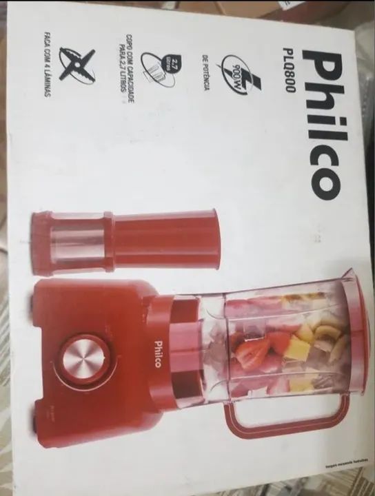 Liquidificador Philco Vermelho Novo  - Foto 6