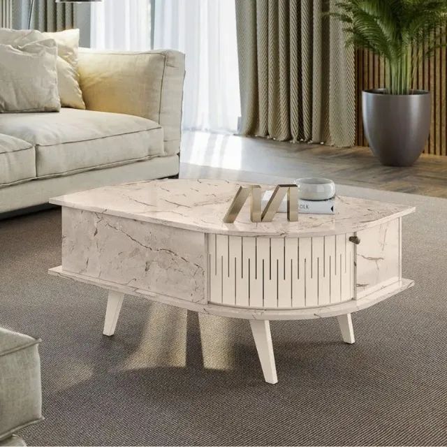 Promoçao Mesa de Centro Bege / Padrao 
