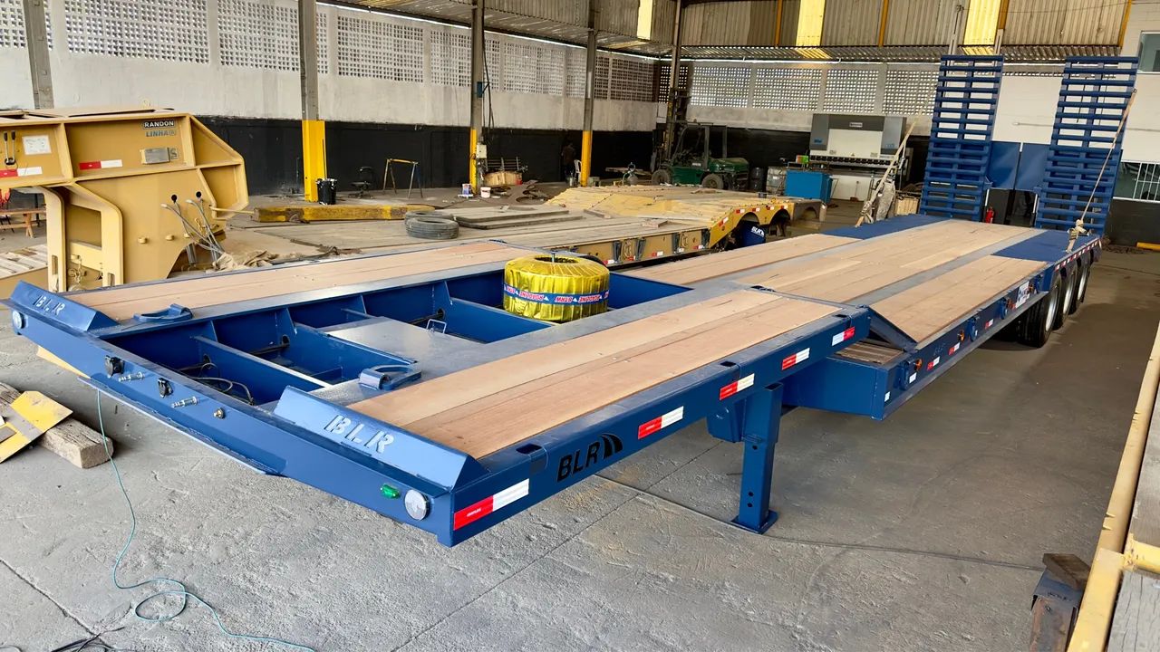 Carreta Prancha carrega tudo 2, 3, 4, 5 ,6 eixos e Caçamba Basculante - Foto 4