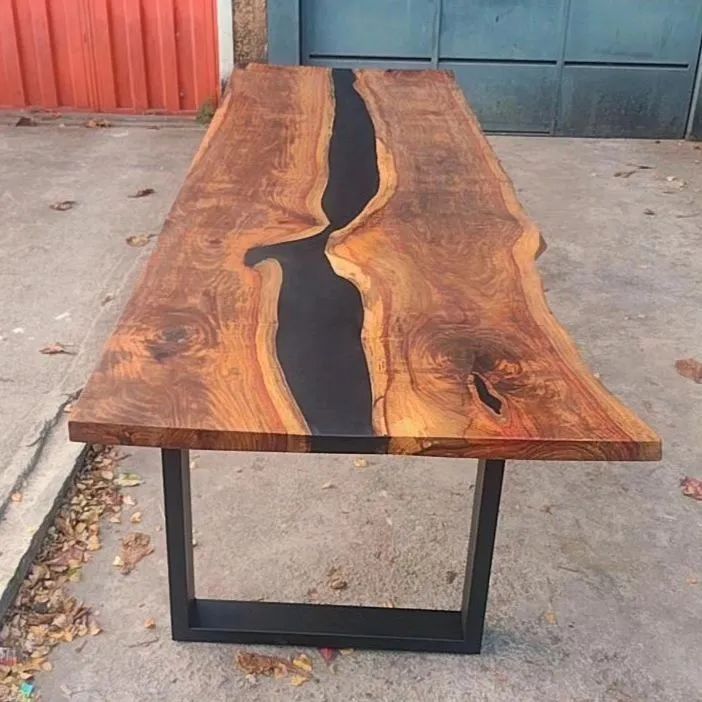 Mesa de Madeira Rústica 10 lugares Rivertable