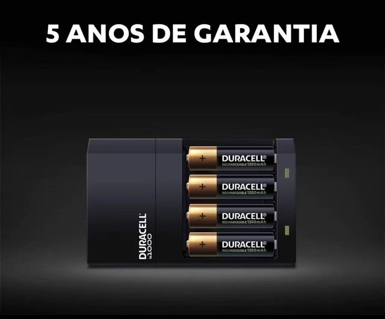 (Promoção)Carregador de Pilhas Duracell - 4 Pilhas AA - Desligamento Automático lacrado - Foto 2