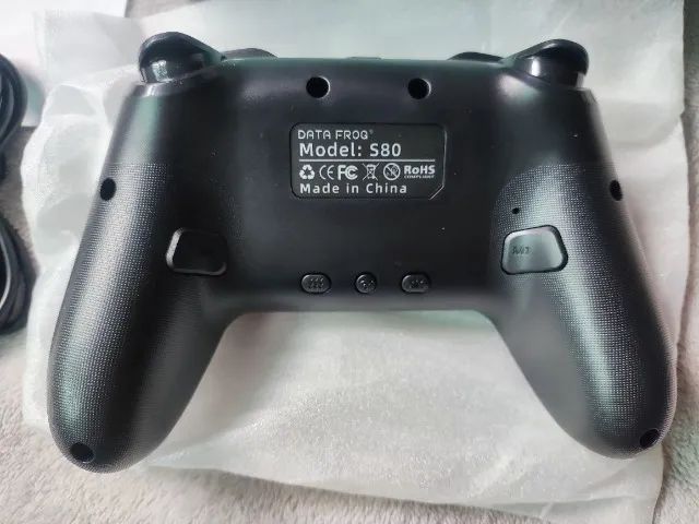 Controle bluetooth datafrog (nintendo switch, pc, android) recarregável Preto - Foto 3