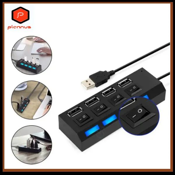 Hub 2.0 com 4 Portas Tv Pendrive Mouse Teclado Adaptador z462 - Foto 2