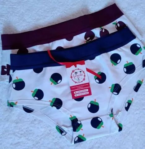 Kit 2 Calcinhas Infantil Diamantes Lingerie  - Foto 2