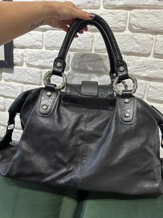 Bolsa Carmen Steffens Preta - Foto 4