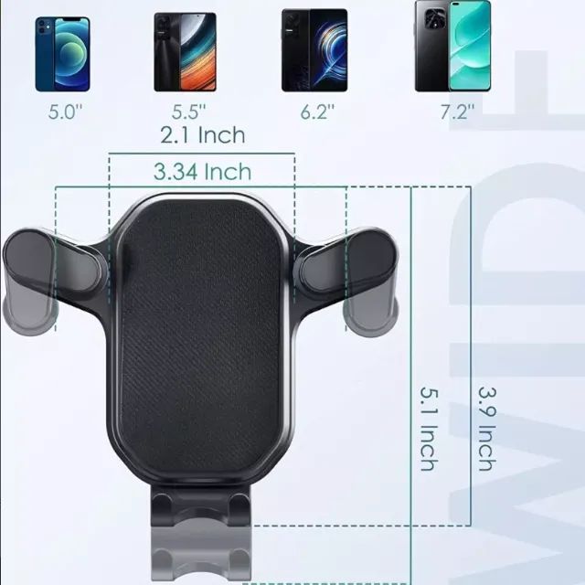 Suporte para celular, saída do ar com gancho, o melhor suporte da categoria. - Foto 2