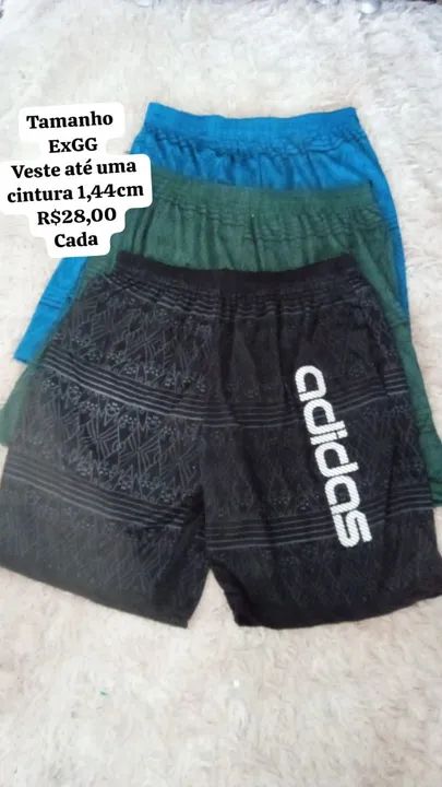 Shorts masculino EXGG em malha e em Tactel com bolso lateral e traseiro 