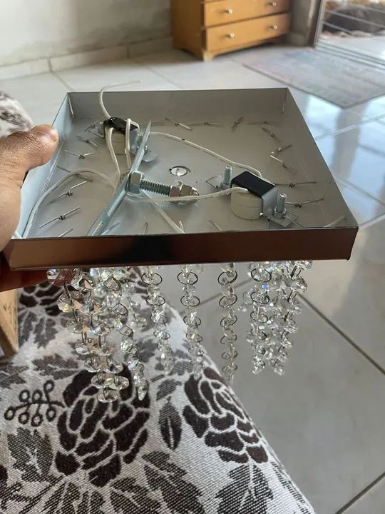 Lustre cristal acrílico  - Foto 3