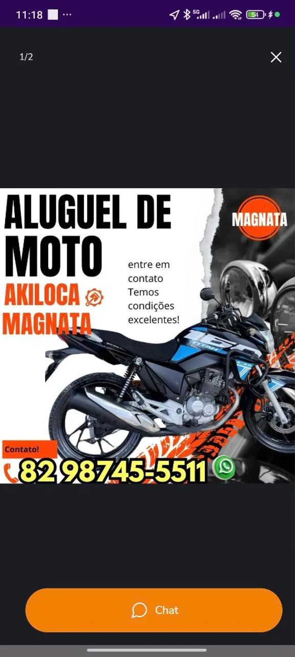 Aluguel/moto disponível / moto de aluguel 