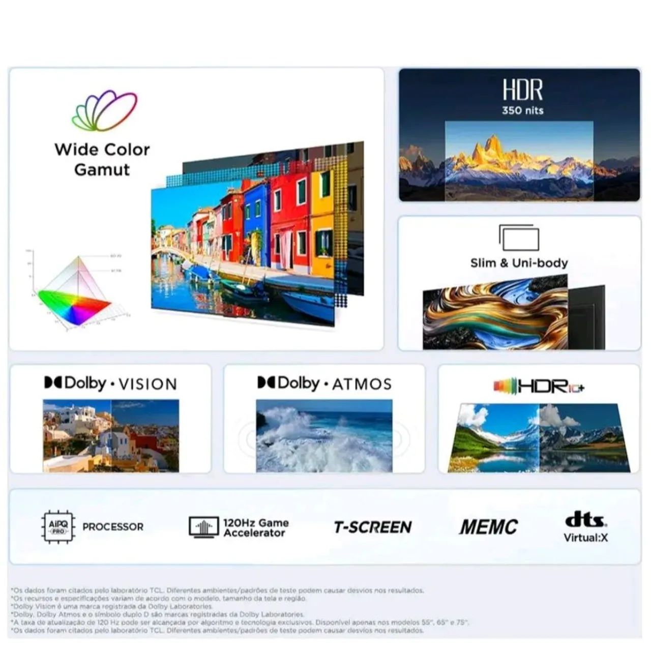 Smart TV 4K 65" polegadas TCL P755 "Nova, Lacrada" com NF - LED, HDR, HDMI 2.1, Google TV - Foto 4