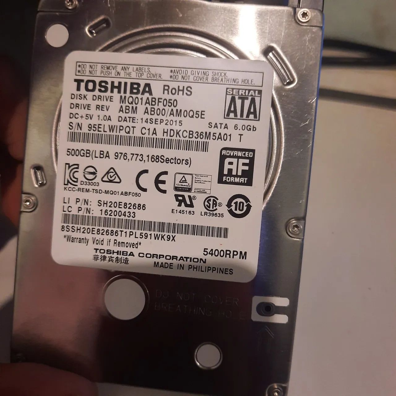 Dois HDs 500gb (usados) funcionando perfeitamente64374420031618122