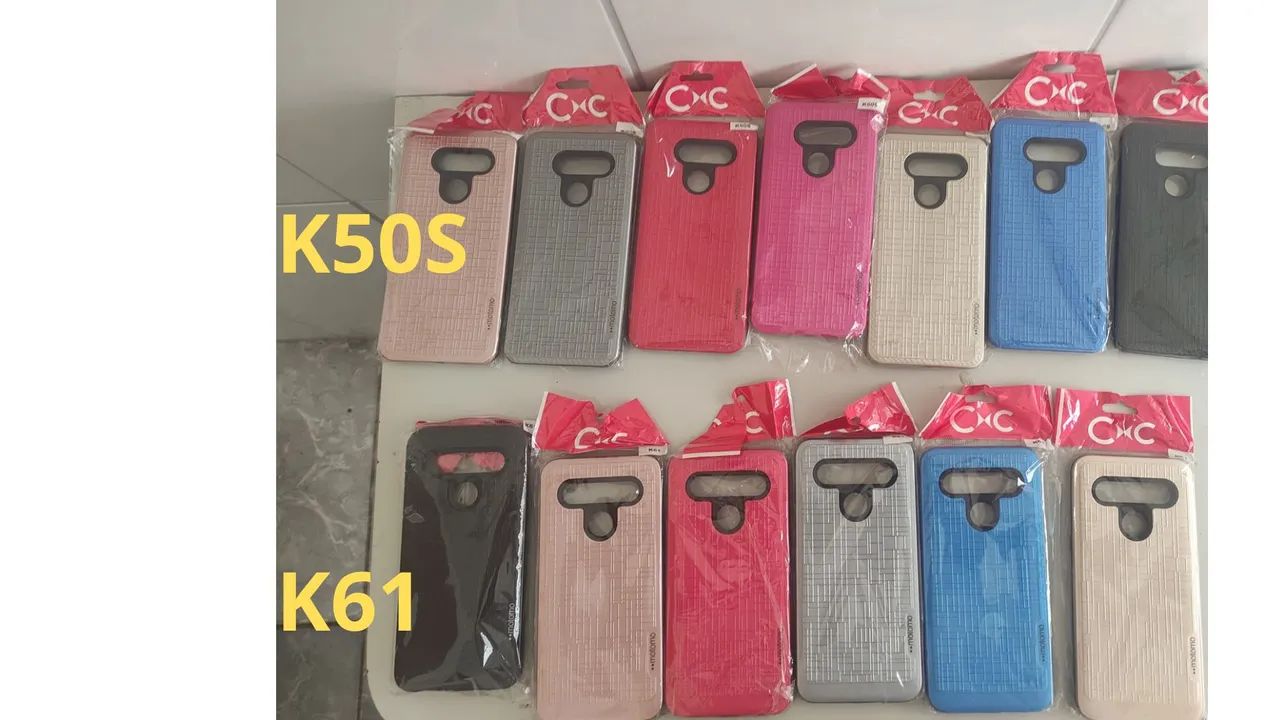 OFERTA RELÂMPAGO!!!Kit para vendedores: capinha de celular LG k50s/K61 - Foto 2