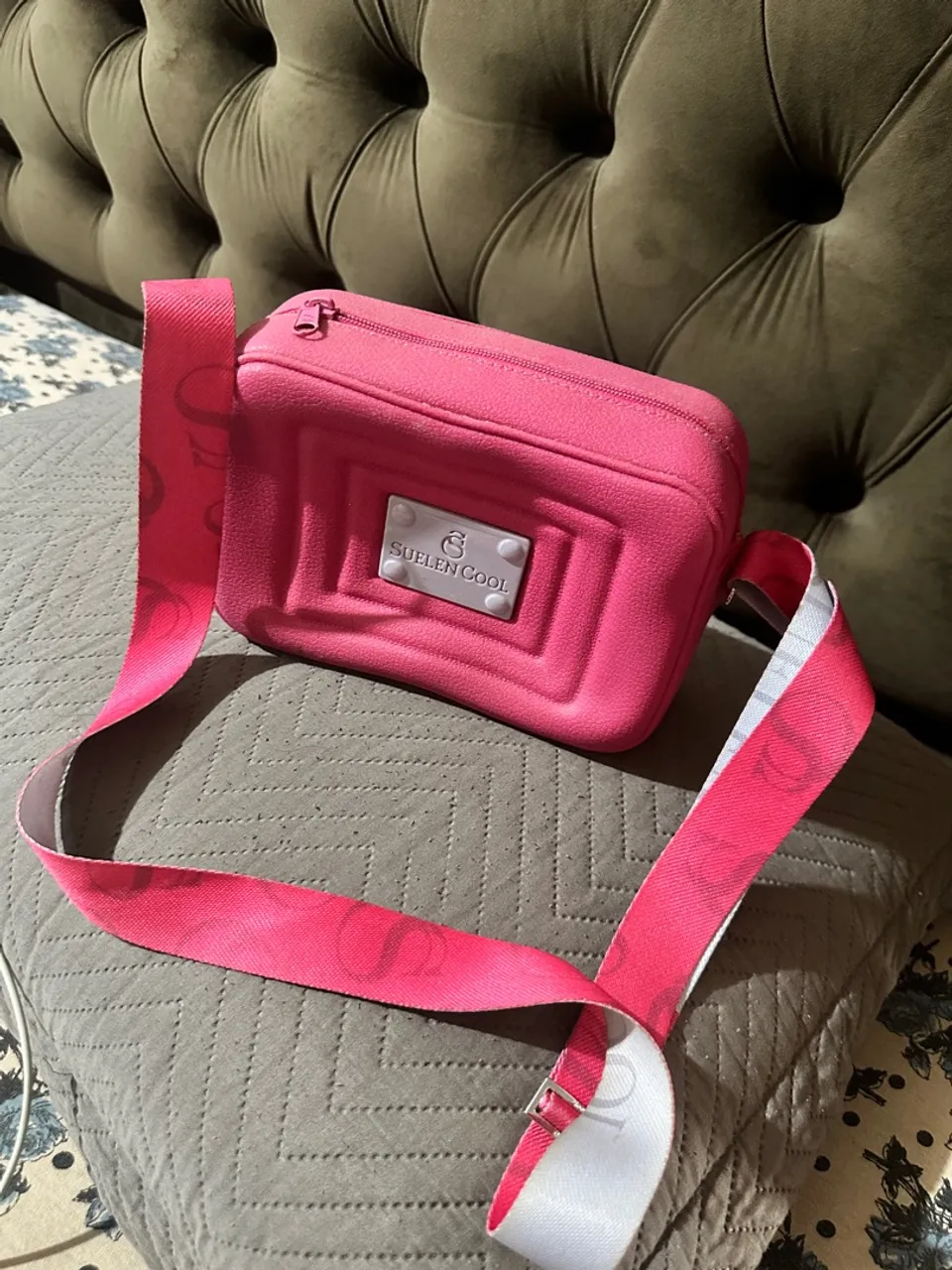 Bolsa Suelen Cool Rosa com Alça Transversal