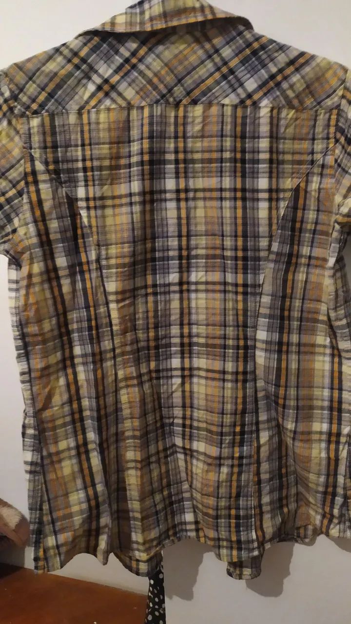 Camisa Xadrez Manga Curta  - Foto 2