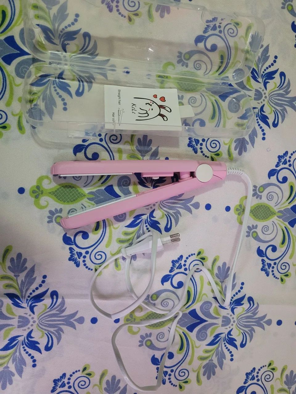 Mini chapinha prancha cabelo bivolt para viagem