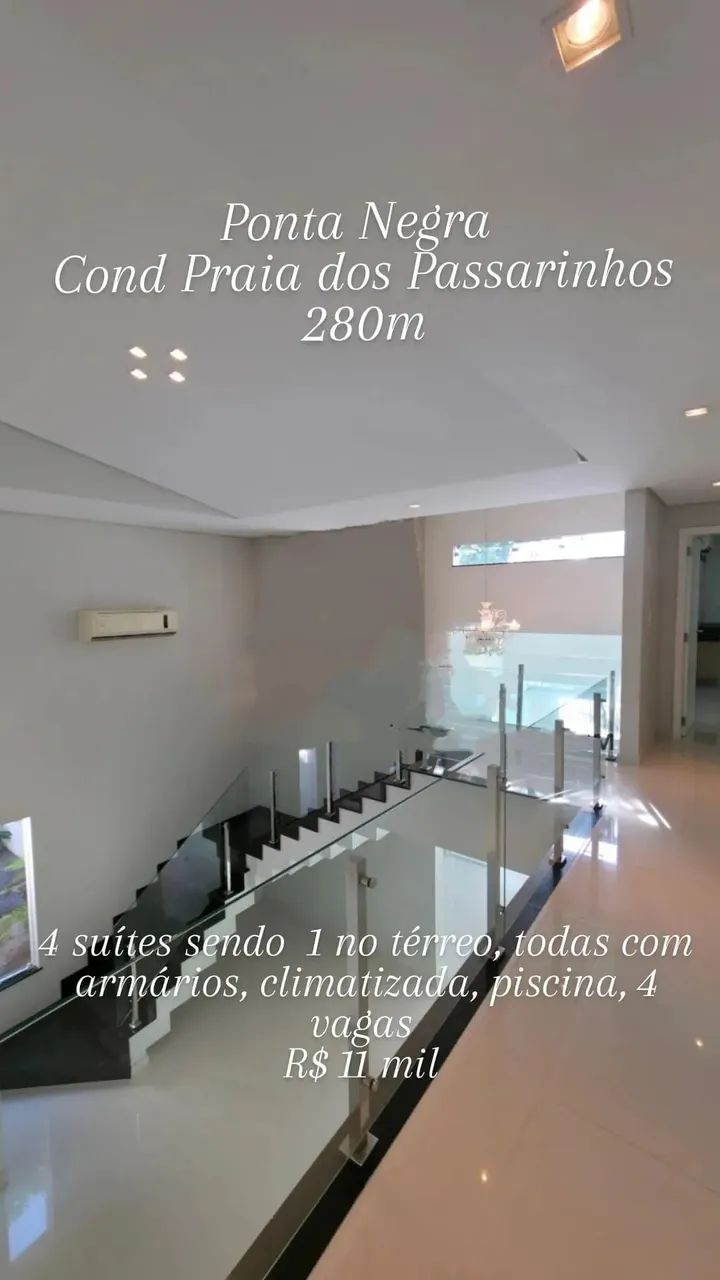 PRAIA DOS PASSARINHO, 4 SUÍTES, (1 TÉRREA), FINO ACABAMENTO, PISCINA, CLIMATIZADA E MODULA