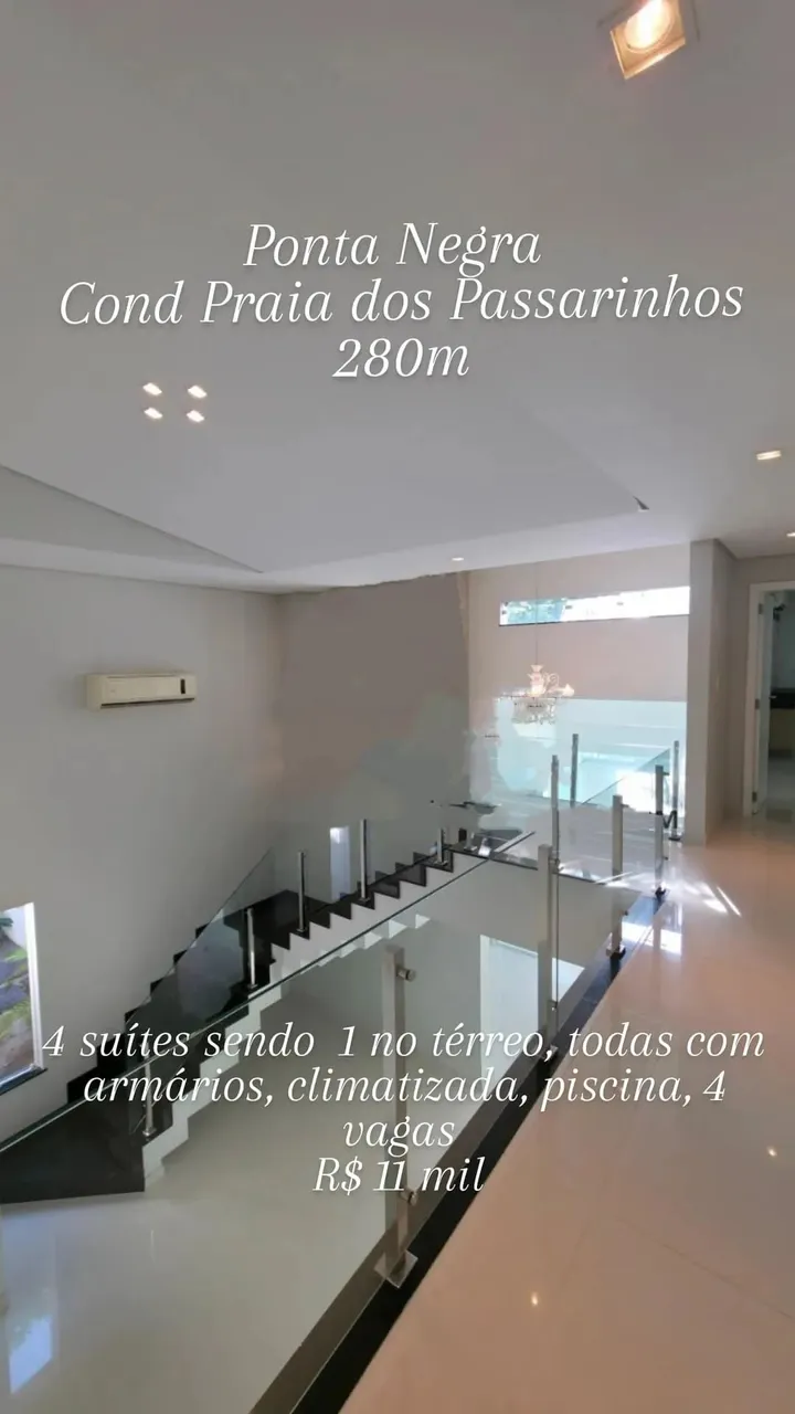 PRAIA DOS PASSARINHO, 4 SUÍTES, (1 TÉRREA), FINO ACABAMENTO, PISCINA, CLIMATIZADA E MODULA