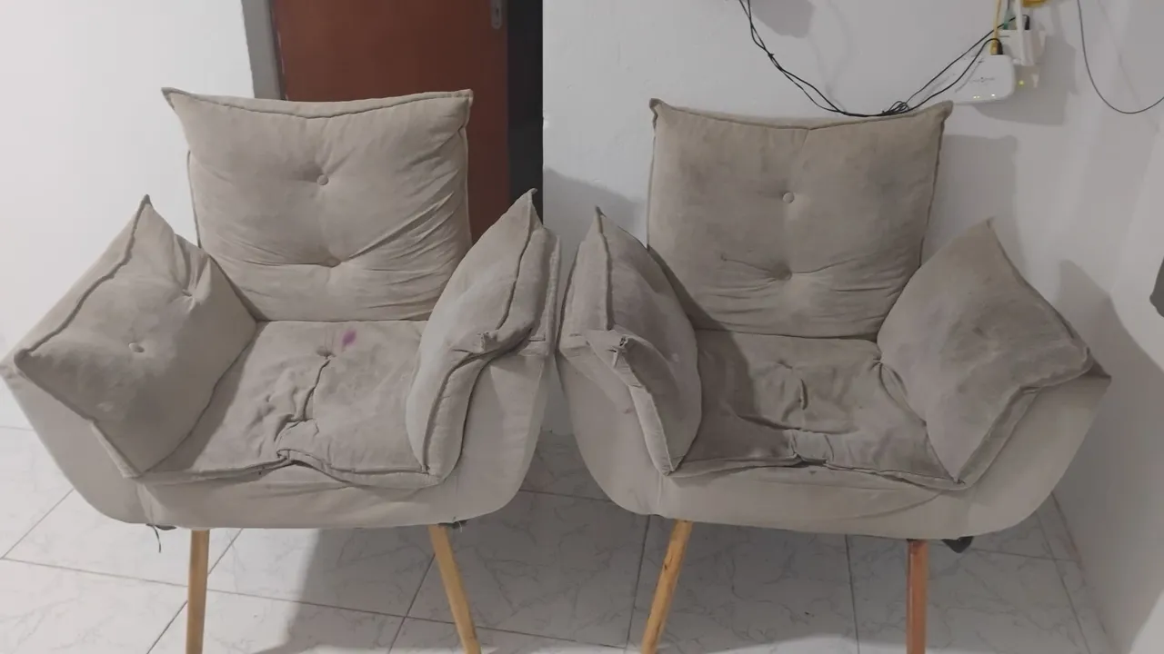 Poltronas confortáveis e elegantes