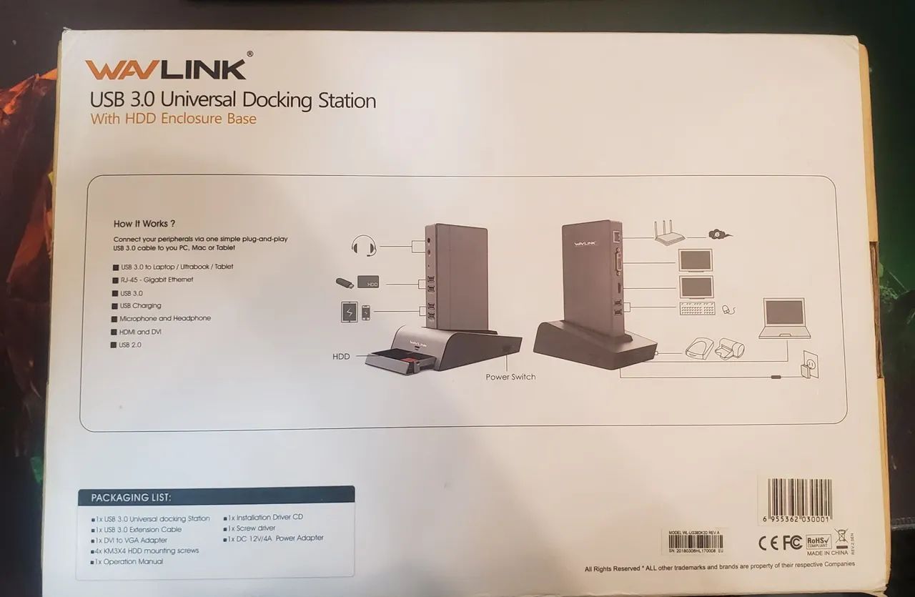 Docking station  wavlink - Foto 2