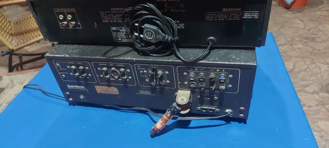 Reicever - tapedeck - cd player (COM DEFEITO) - Foto 5