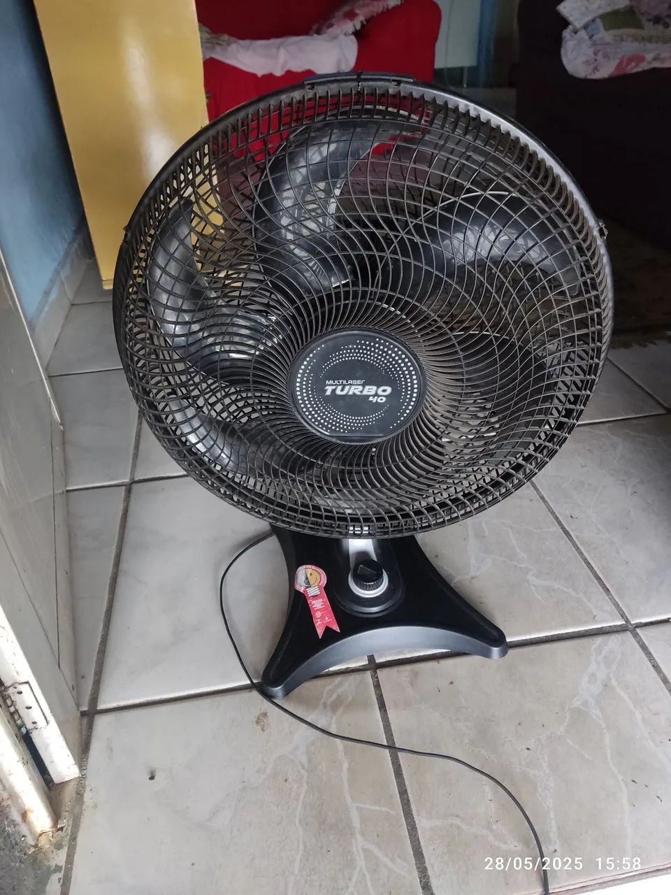 Ventilador de Mesa Multilaser Turbo 40 110 volts Votorantim  - Foto 4