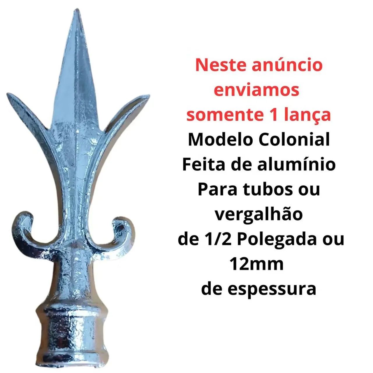 27Lanças colonial em alumínio oferta  - Foto 4