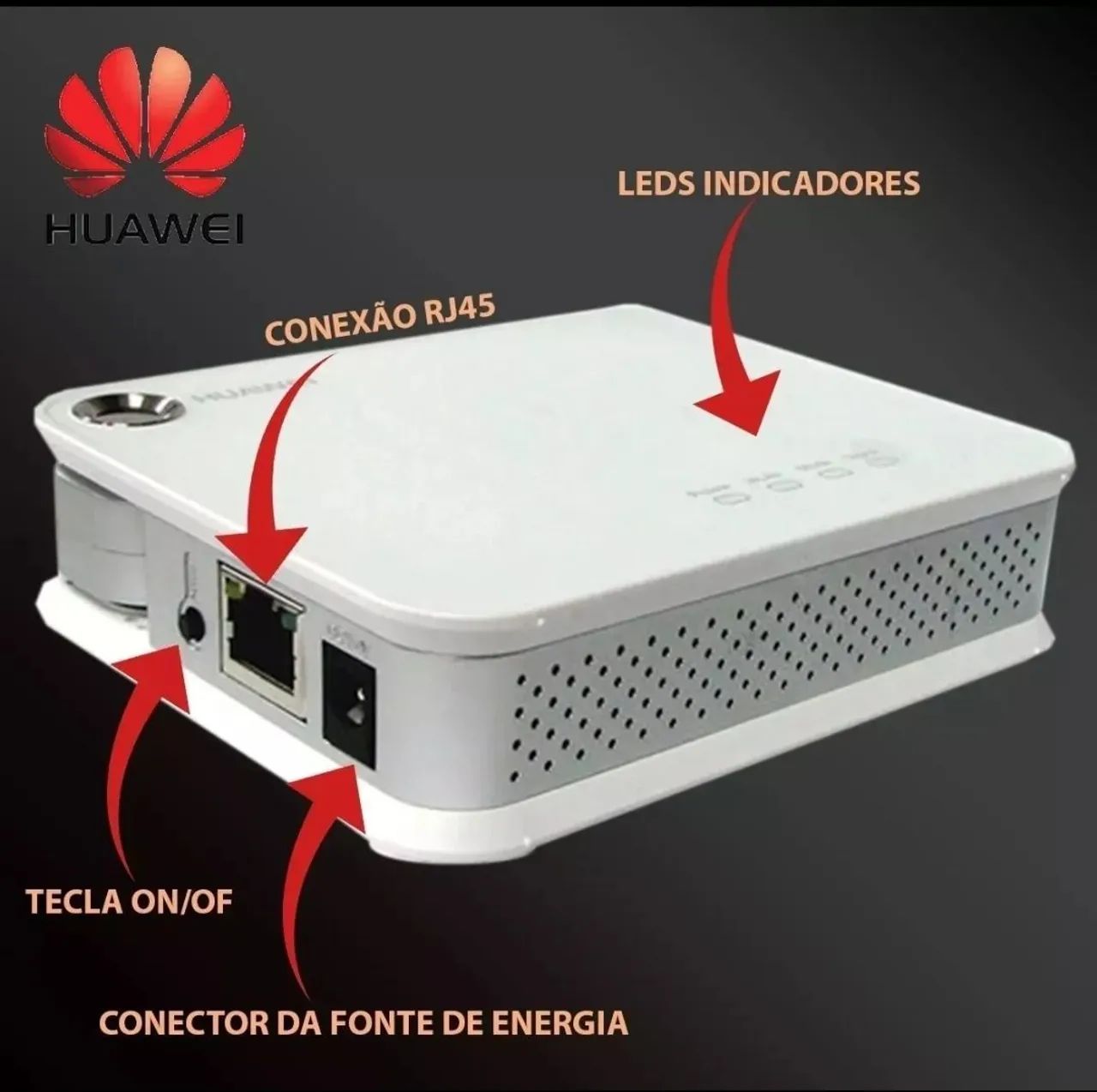 Roteador Huawei 3G modelo D100 e modem E220 - Foto 3