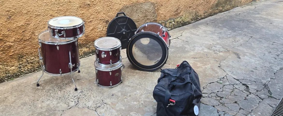 Bateria Tama Imperial Star Vermelha - Foto 3