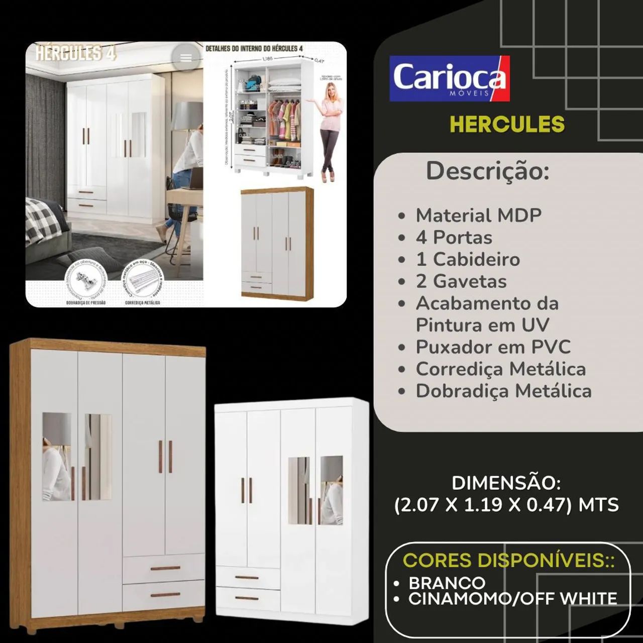 Guarda roupa de solteiro 