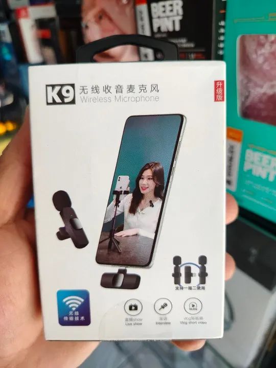 Microfone de Lapela Sem Fio  para Celular iPhone e Tipo C - Foto 2