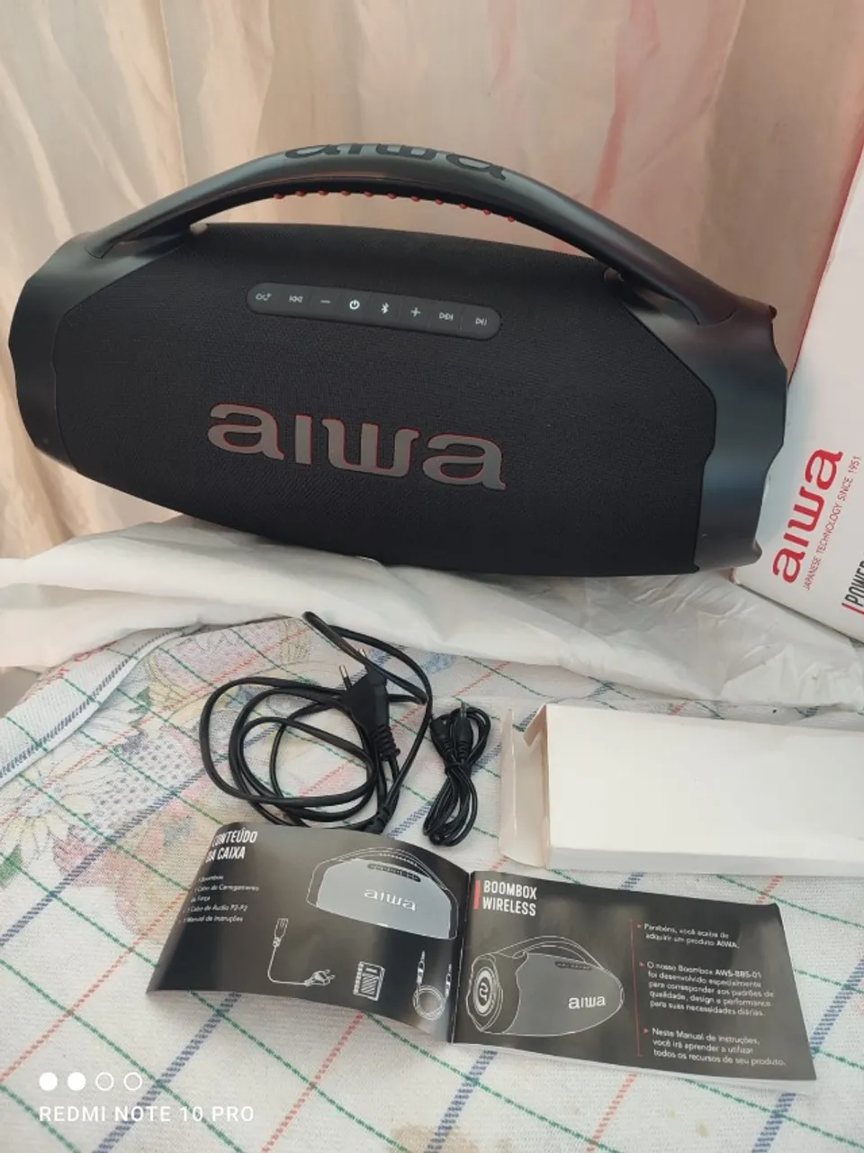 caixa bombox AIWA