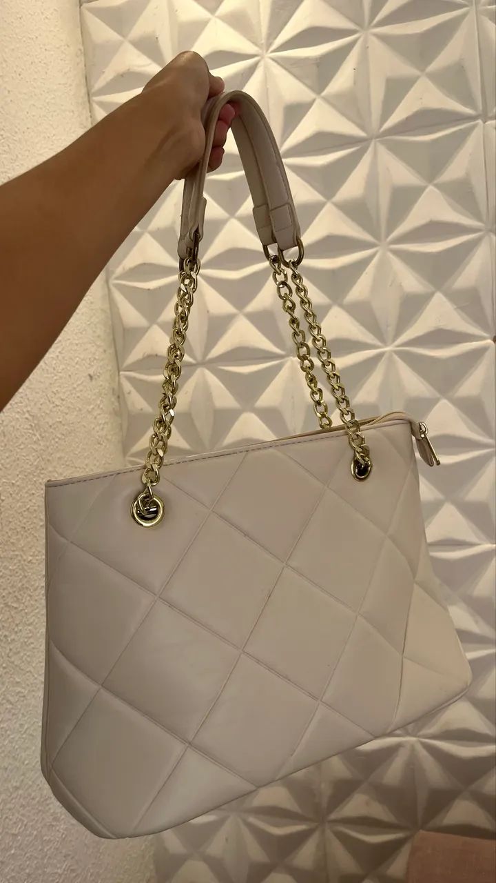 Bolsa de ombro elegante branca  - Foto 2