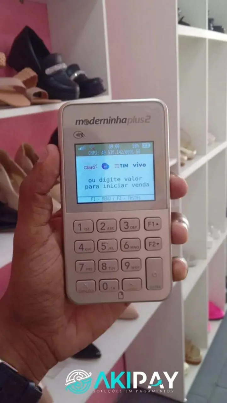 Moderninha Plus2 da Pagbank com taxas da Akipay