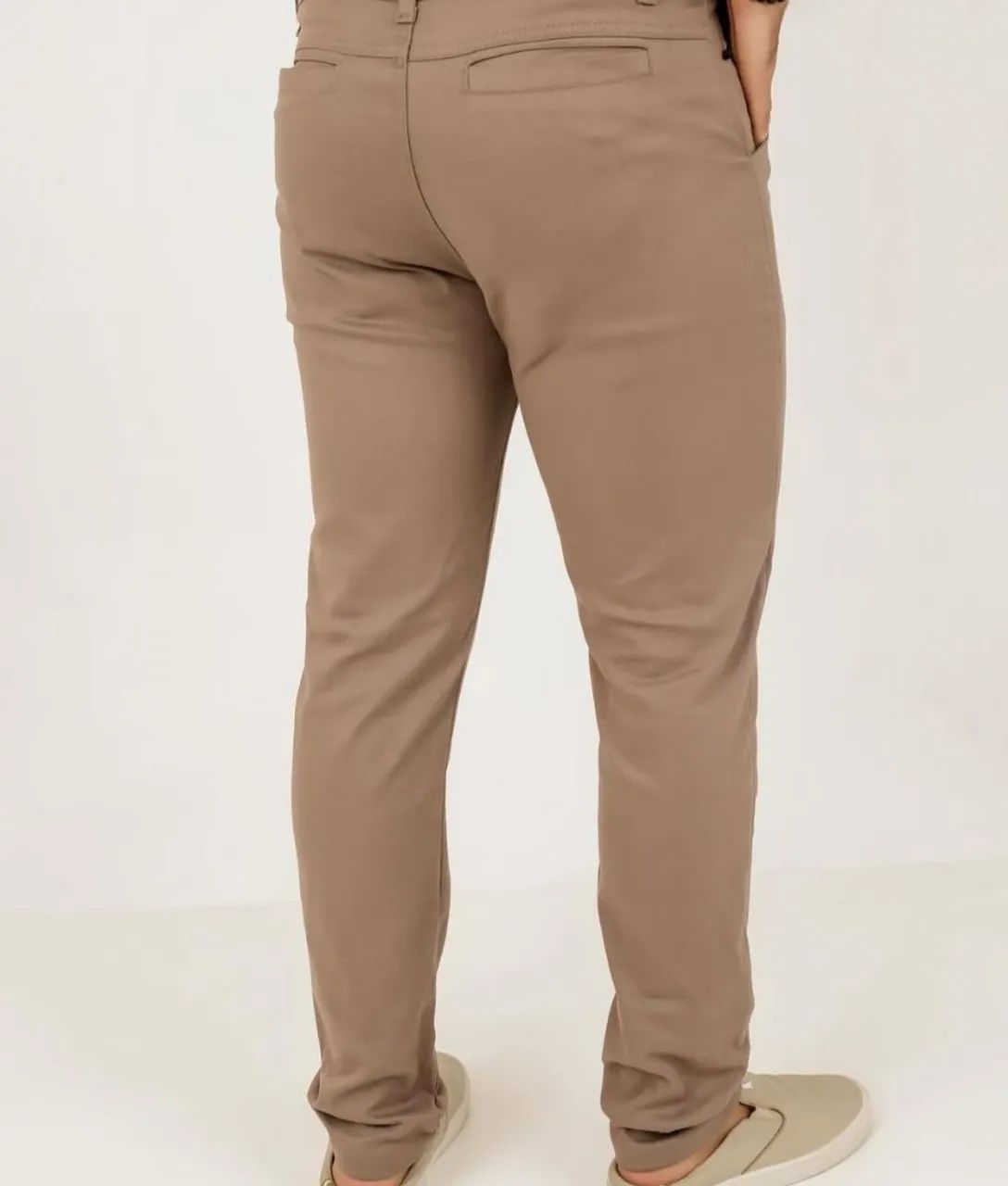 Calça Caqui Sarja Masculina Tam 38 ao 46 - Foto 3