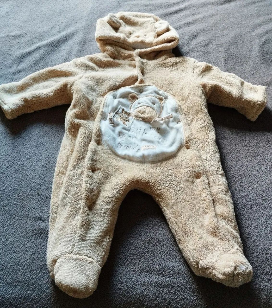 Macacão de Bebê Ursinho Quentinho - Semi novo e Confortável - Foto 2