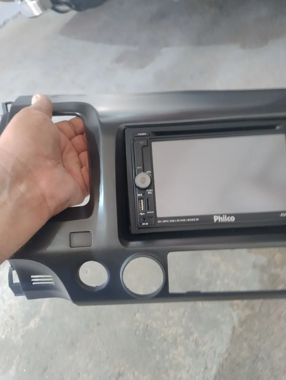 Moldura Painel Multimídia Honda Civic Philco