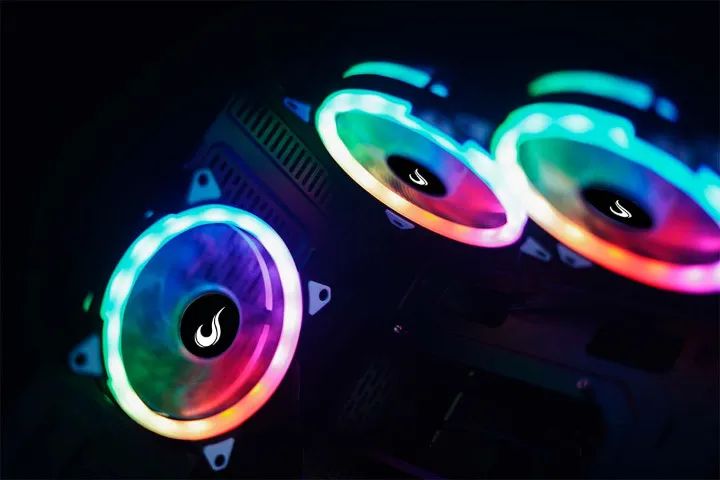  Cooler Fan Rise Mode Galaxy, RGB Rainbow, 120mm, Preto - RM-FRM-02-RGB, Novo, Lacrado - Foto 2