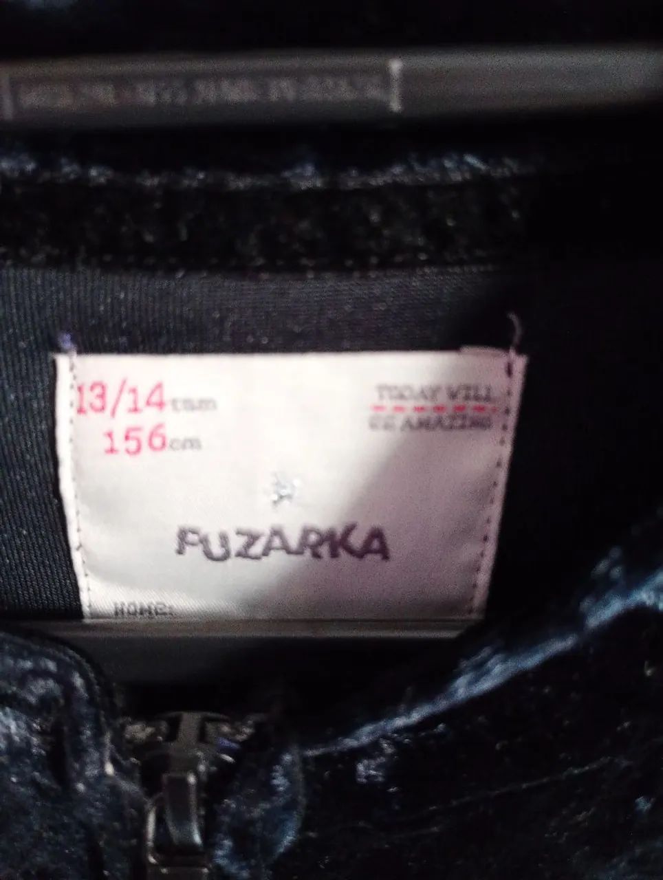 Jaqueta infantil veludo molhado