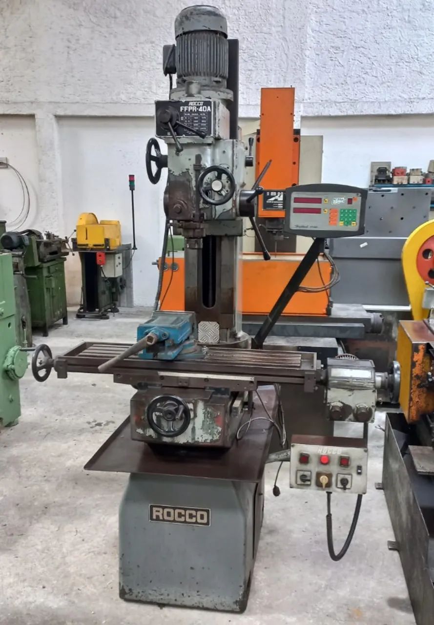 Furadeira Fresadora Rocco Ffpr-40 A Cone N° 4 / -- 90005 Nc Branco