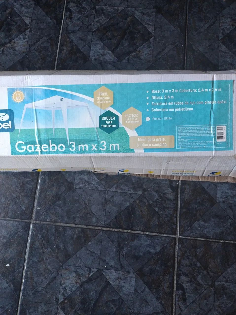 Gazebo 3x3m para Camping -nunca usado, na caixa - Foto 2